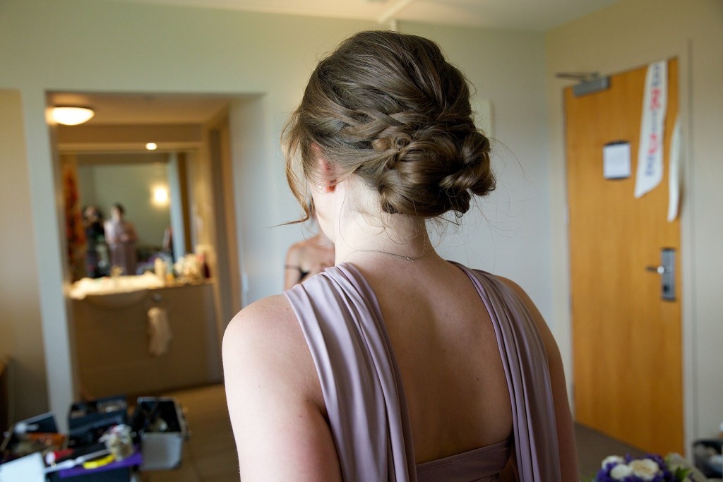 Back view hairstyle, braided hairstyle, laurel Stratford hairstylist, NZ wedding, bay of Islands NZ,Northland weddings NZ 