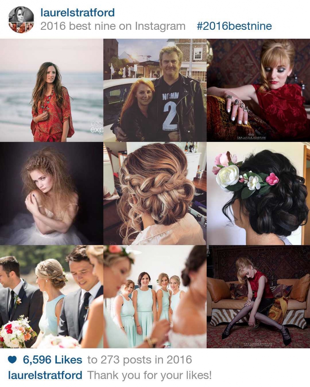 Best nine Instagram images 2016 laurel Stratford hairstylist, editorial images, wedding hair bridesmaids hairstyles brides hair 